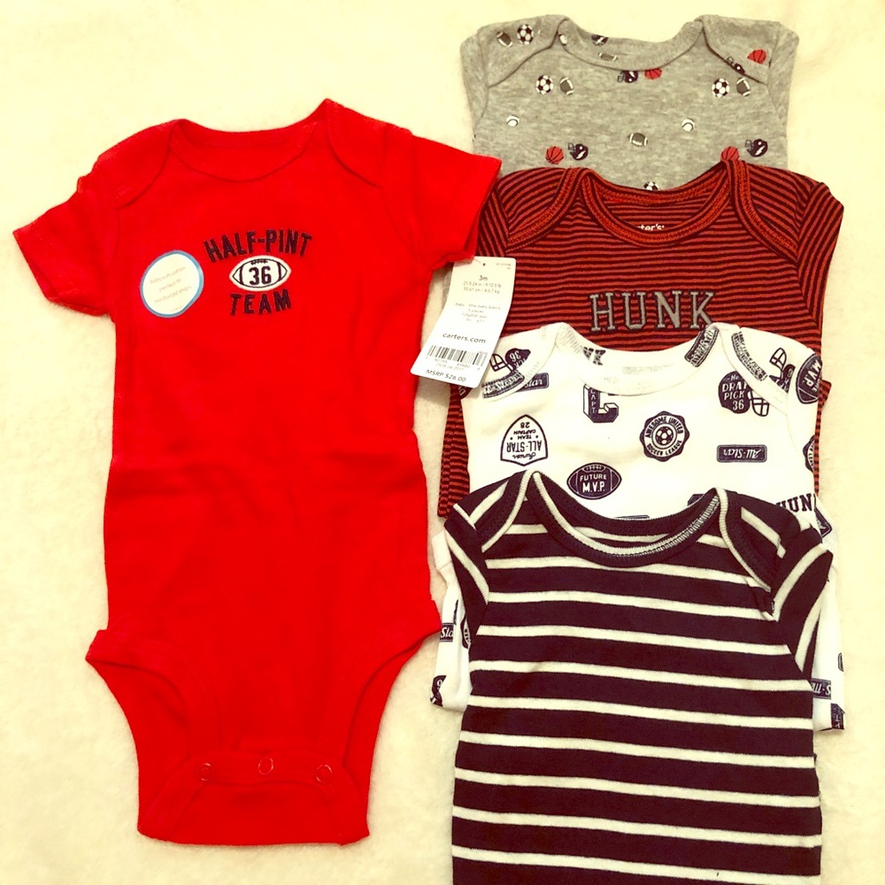 Brand new 3M boy onsies from Carter’s.